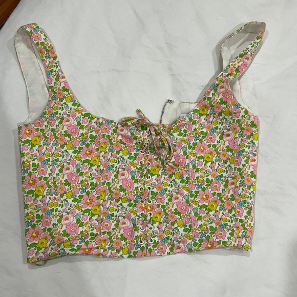 WITH JEAN BUSTIER TOP FLORAL - Picture 4 of 6